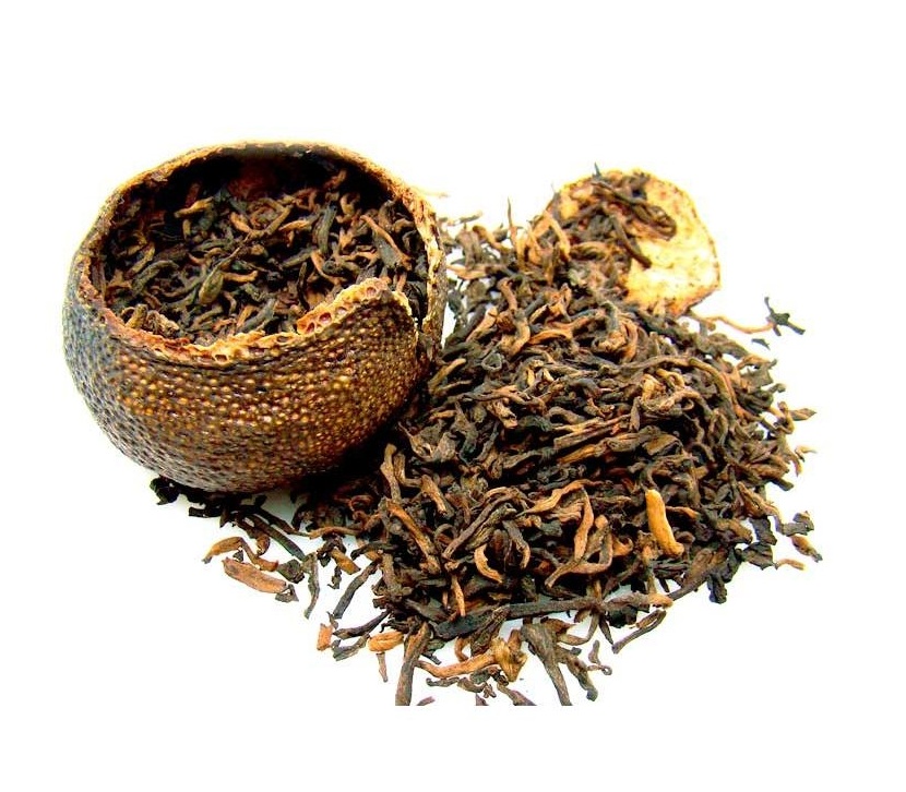 Ju Pu Cha Pu erh in tangerine