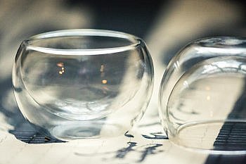 Transparent teacups